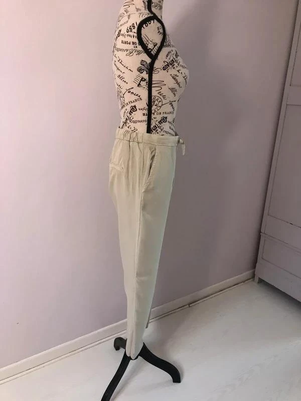 Sage green fluid tapered pants Mango – Size XS (34) – photo 6